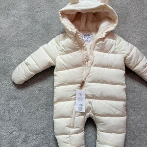 F&F Cream Quilted Kids Bodysuit